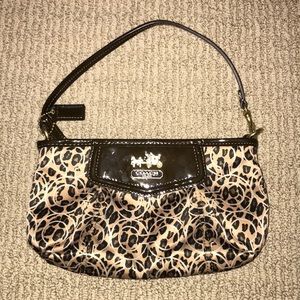 Coach Leopard Print Wristlet